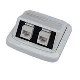 ABB double socket on the wall, Cat.5e, 2x RJ45