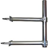 Antenna holder 41/40cm STA, (for mast 25-89mm) pair with tube 48/2mm, zinc Galva