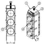 Cable clip FIMO sRF E 3x9 (3x8-9mm)
