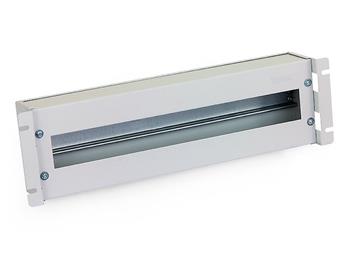 Circuit breaker bar Triton 19" 3U with cover black