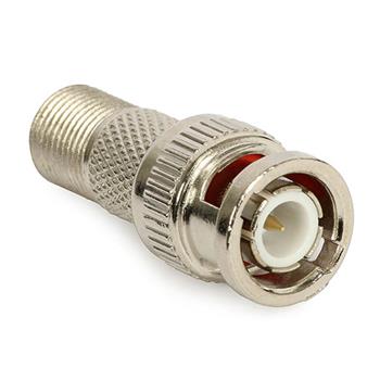 Connector F (female)/BNC (pin)