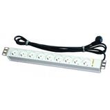 Conteg DP-RP-09-UTE, Power panel, 9x UTE, 1U, RAL7035, 3m cable