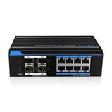 CSE IS7212S-8P, Industrial Gigabit PoE switch-8x PoE, 4x SFP