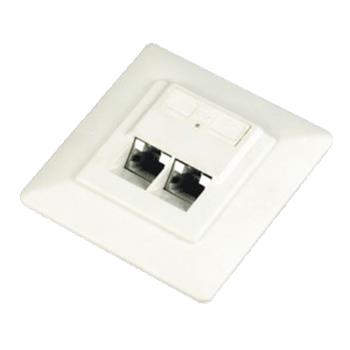 DATACOM Data socket UTP CAT6 2xRJ45 under the plaster 45st. white