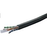 DATACOM FTP wire CAT6 PVC+PE, double-sheathed, outdoor, black
