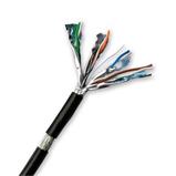 DATACOM S/FTP wire CAT7 PE, outdoor, black