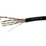 DATACOM UTP wire CAT5E PE, outdoor, black