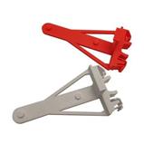 DIN rail holder for Mikrotik hEX and hAP series (ports down)