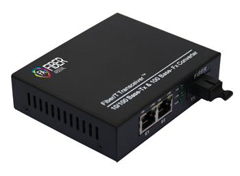 Fiber Arsenal optický 100M konvertor 100WSC25SB2P, WDM, SM, SC, 1550nm, 25km, 2xRJ45