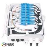 Fiber optic termination box for 16 fibers