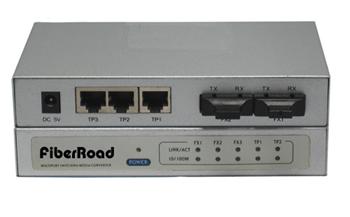 FiberRoad 2fx +3 tp fiber switch ( 10/ 100M Single-mode 1310nm 20km)