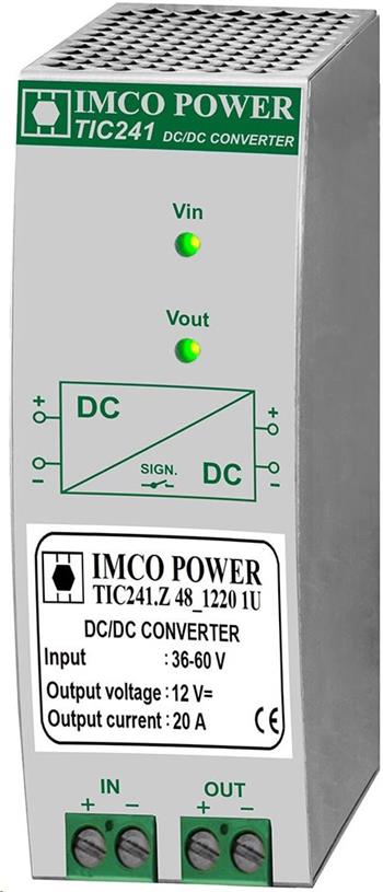 IMCO POWER TIC241.H 24_1210, měnič 24V DC/12 V DC, 120W