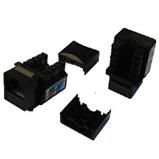 Keystone DATACOM for connector RJ-45, UTP, Cat.5e, (dual) mini black