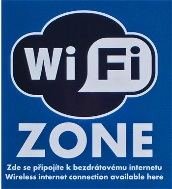Large Wi-Fi zone sticker.