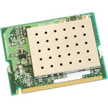 MikroTik R52H miniPCI 350mW, 802.11a/b/g, 2,4 a 5 GHz, 2xU.FL