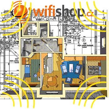 Navržení bezdrátového pokrytí patra