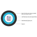 Optical cable WIREX J/A-DQ(BN)H WBF, 12v., 09/125, LSOH-FR, AE02, CLT, Eca, KDP