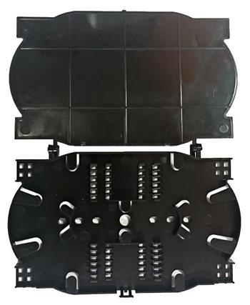 Optical cartridge with cap and combs for 24 fibers