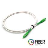 Optical FTTH patchcord, SC/APC-SC/APC, simplex, white LSZH, reinforced, G.657.B3