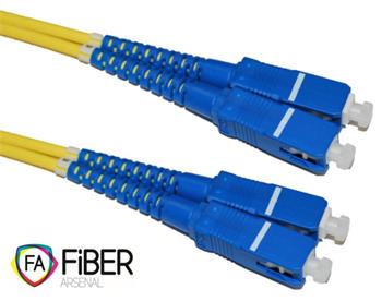 Optical patchcord, 9/125, SC/PC-SC/PC, SM, duplex, 1m