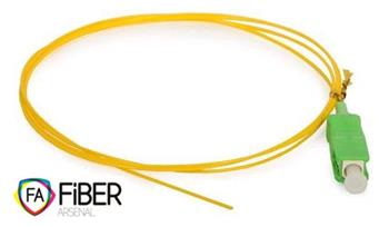 Optical pigtail, 9/125, SC/APC, SM, 900µm, 1m