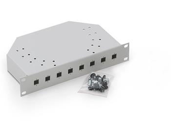 Optical tub, 10", 8x SC Simplex, black