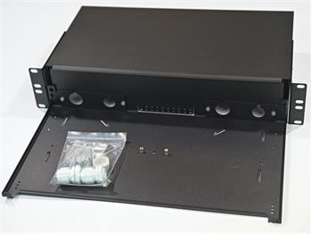 Optical tub, 2U, 19", extendable, without front