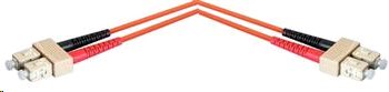 Optický patchcord, 62,5/125, SC/PC-SC/PC, MM, duplex, 40m