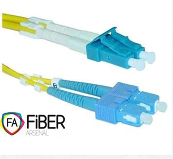 Optický patchcord, 9/125, LC/PC-SC/PC, SM, duplex, 10m