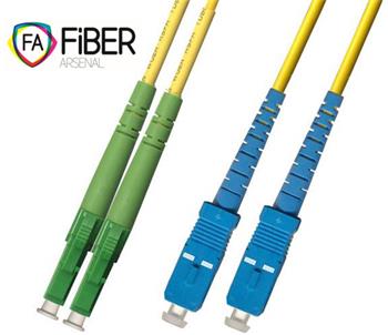 Optický patchcord, 9/125, SC/PC-LC/APC, SM, duplex, 10m