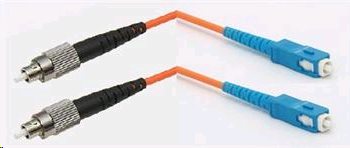 Optický patchcord, OM1, 62,5/125, FC/PC-SC/PC, MM, duplexní, 1m
