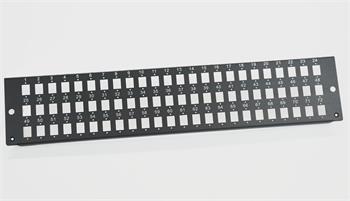 Panel 72xSC for 2U 19" Optical bath black