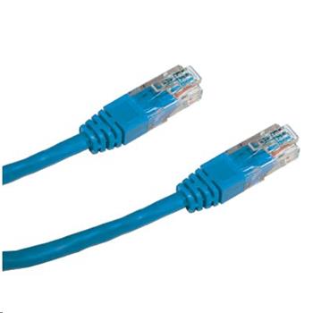 Patch cord UTP CAT5E 3m modrý
