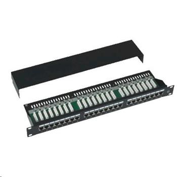 Patch panel 19", CAT5e, STP, 24x RJ45, 1U