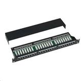 Patch panel 19", CAT5e, STP, 24x RJ45, 1U