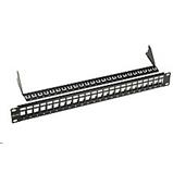 Patch panel 19", CAT6a, STP, 24x RJ45, 1U