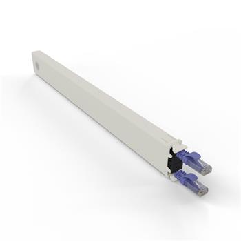 PATCHBOX.ONE Cat.6a UTP, kazeta s kabelem 0.8m, fialová, 8RU