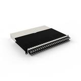 PATCHBOX.ONE Set Cat.6a UTP, incl. 24 cassettes with 0.8m cables, black, 8RU