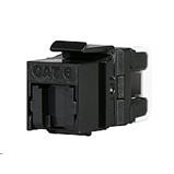 Quick-cut keystone Solarix CAT6 STP RJ45, black