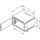 RACK Triton, 19", 15U, 600x500mm, wall-mounted-RBA-15-AS5-CAX-A1