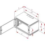 RACK Triton, 19", 18U, 600x400mm, wall-mounted-RBA-18-AS4-CAX-A1