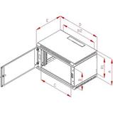 RACK Triton, 19", 18U, 600x400mm, wall-mounted-RBA-18-CS4-CAX-A1