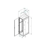 RACK Triton, 19", 22U, 600x1000mm, stand-RMA-22-A61-CAX-A1
