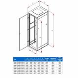 RACK Triton, 19", 42U, 800x600mm, stand-RMA-42-A86-CAX-A1