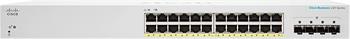 Refurbished: Cisco CBS220-24P-4G, 24x PoE Gigabit + 4x SFP Switch
