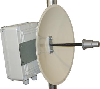 Sada: Parabolická anténa Maxlink 24dBi, UBNT WISPStation,včetně PoE napájení a venkovního rozvaděče
