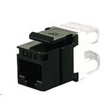 Solarix CAT6 UTP RJ45 cutting keystone, black