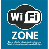 Sticker Wi-Fi zone to stick to opaque items
