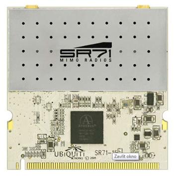 UBNT SR71-15 miniPCI, 500 mW, 802.11a/b/g/n, 5Ghz, 2xMMCX