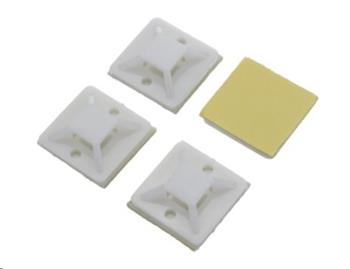 Úchytka kabelů samolepící, na stahovací pásek